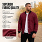 Men's Faux Suede Bomber Jacket