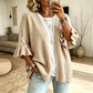 ✨👚Women's Ruffle Sleeve Knit Cardigan