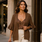 ✨👚Women's Ruffle Sleeve Knit Cardigan