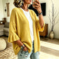 ✨👚Women's Ruffle Sleeve Knit Cardigan