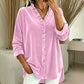✨👚Women's Solid Color Ruffle Neck Blouse
