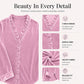 ✨👚Women's Solid Color Ruffle Neck Blouse