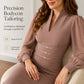 👗✨Women's Elegant V-Neck Bishop-Sleeve Bodycon Dress