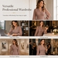 👗✨Women's Elegant V-Neck Bishop-Sleeve Bodycon Dress