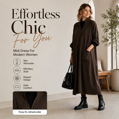 👗✨Women's Loose Draping Dress with Pockets