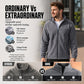 ✨Men's Stand Collar Zip-Up Warm Jacket