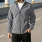 ✨Men's Stand Collar Zip-Up Warm Jacket