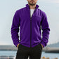 ✨Men's Stand Collar Zip-Up Warm Jacket