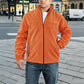 ✨Men's Stand Collar Zip-Up Warm Jacket