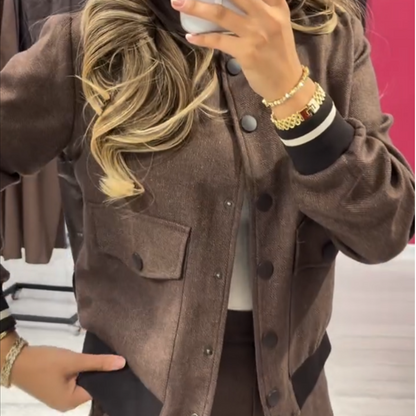 👗✨ Women's Casual Jacket and Pants Set