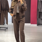 👗✨ Women's Casual Jacket and Pants Set