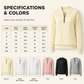 👚✨Women’s Half-Zip Cable Knit Sweatshirt✨𝘉𝘶𝘺 𝘢𝘯𝘺 2 𝘢𝘯𝘥 𝘨𝘦𝘵 𝘢𝘯 𝘦𝘹𝘵𝘳𝘢 8% 𝘥𝘪𝘴𝘤𝘰𝘶𝘯𝘵