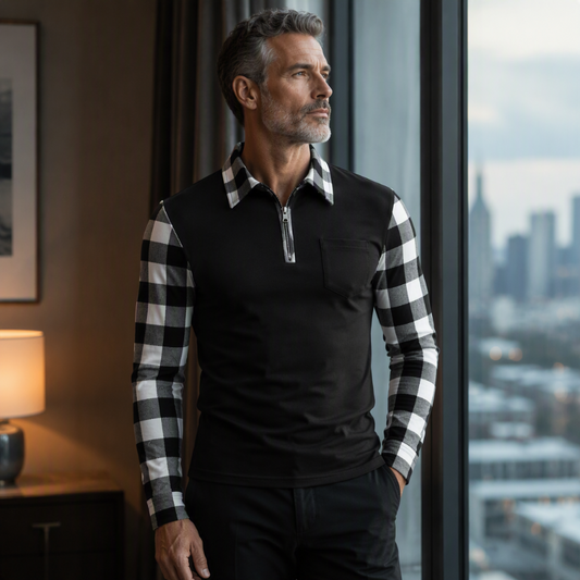 🏆 Bestseller 👔 Men's Casual Long Sleeve Half-Zip Shirt✨𝘉𝘶𝘺 𝘢𝘯𝘺 2 𝘢𝘯𝘥 𝘨𝘦𝘵 𝘢𝘯 𝘦𝘹𝘵𝘳𝘢 8% 𝘥𝘪𝘴𝘤𝘰𝘶𝘯𝘵