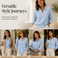 👚✨Women's Knit V-Neck Long Sleeve Top