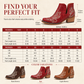 ✨Women's Retro V-Cut Block Heel Martin Boots Plus Size Fall Winter Solid Color and Floral Print Ankle Boots