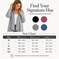👚✨Women's Casual Draped Open Front Cardigan