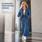 👗✨Slimming Denim Maxi Dress