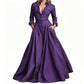 💫 Effortless Polish | Women's Lapel Button-Down Pocket Maxi Dress