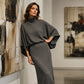👗✨Women's Batwing Sleeve Top & Maxi Skirt Set