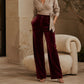 ✨Women's Velvet High-Waist Wide-Leg Pants