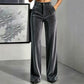 ✨Women's Velvet High-Waist Wide-Leg Pants