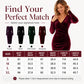 👗✨Women's V-Neck Velvet Ruched Bodycon Dress