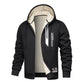 ✨Men's Thick Plush-Lined Hooded Warm Jacket