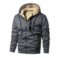 ✨Men's Thick Plush-Lined Hooded Warm Jacket