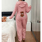 👗✨Women's Cute Bear Hooded One-Piece Loungewear
