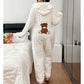 👗✨Women's Cute Bear Hooded One-Piece Loungewear