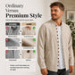 ✨Men's Casual Long Sleeve Stand Collar Shirt