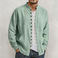 ✨Men's Casual Long Sleeve Stand Collar Shirt