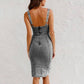 👗✨Women's U-Neck Denim Bodycon Cami Dress
