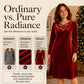 Women's Criss-Cross V-Neck Velvet Midi Dress