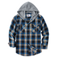 🧢Men's Plaid Flannel Hooded Shirt Jacket – Warm, Comfortable & Effortlessly Stylish