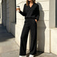 👗✨Women's Casual V-Neck Top & Wide-Leg Pants✨𝘉𝘶𝘺 2 𝘢𝘯𝘥 𝘨𝘦𝘵 𝘢𝘯 𝘦𝘹𝘵𝘳𝘢 8% 𝘥𝘪𝘴𝘤𝘰𝘶𝘯𝘵