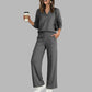 👗✨Women's Casual V-Neck Top & Wide-Leg Pants✨𝘉𝘶𝘺 2 𝘢𝘯𝘥 𝘨𝘦𝘵 𝘢𝘯 𝘦𝘹𝘵𝘳𝘢 8% 𝘥𝘪𝘴𝘤𝘰𝘶𝘯𝘵