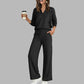 👗✨Women's Casual V-Neck Top & Wide-Leg Pants✨𝘉𝘶𝘺 2 𝘢𝘯𝘥 𝘨𝘦𝘵 𝘢𝘯 𝘦𝘹𝘵𝘳𝘢 8% 𝘥𝘪𝘴𝘤𝘰𝘶𝘯𝘵