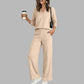 👗✨Women's Casual V-Neck Top & Wide-Leg Pants✨𝘉𝘶𝘺 2 𝘢𝘯𝘥 𝘨𝘦𝘵 𝘢𝘯 𝘦𝘹𝘵𝘳𝘢 8% 𝘥𝘪𝘴𝘤𝘰𝘶𝘯𝘵