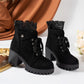 👢 Lace-Up Style, Stable Steps | Women's Chunky-Heel Ankle Booties✨𝘉𝘶𝘺 𝘢𝘯𝘺 2 𝘢𝘯𝘥 𝘨𝘦𝘵 𝘢𝘯 𝘦𝘹𝘵𝘳𝘢 8% 𝘥𝘪𝘴𝘤𝘰𝘶𝘯𝘵