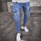Men's Skinny Fit Stretch Cargo Jeans