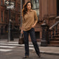 Women's Relaxed Knit Long-Sleeve T-Shirt