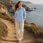 Women's Relaxed Knit Long-Sleeve T-Shirt