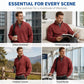 Men's Relaxed Half-Zip Waffle Texture Sweatshirt