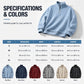 Men's Relaxed Half-Zip Waffle Texture Sweatshirt