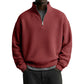 Men's Relaxed Half-Zip Waffle Texture Sweatshirt