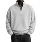Men's Relaxed Half-Zip Waffle Texture Sweatshirt