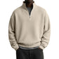 Men's Relaxed Half-Zip Waffle Texture Sweatshirt