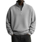 Men's Relaxed Half-Zip Waffle Texture Sweatshirt