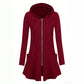 Women's Mid-Length Zip-Up Hooded Jacket
